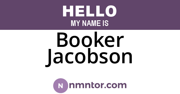 Booker Jacobson