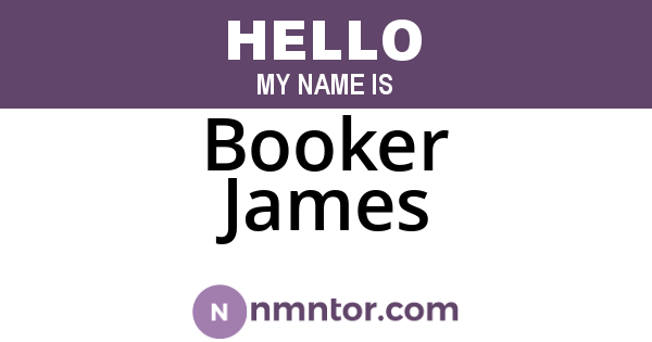 Booker James