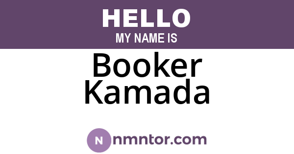 Booker Kamada