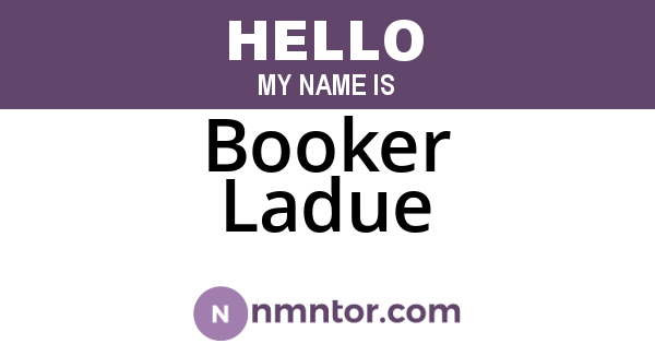 Booker Ladue