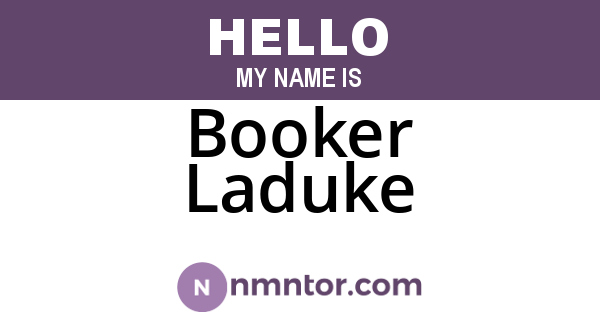 Booker Laduke