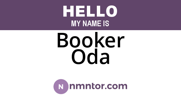Booker Oda