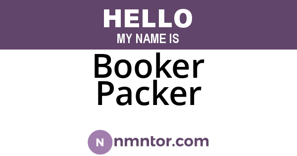 Booker Packer