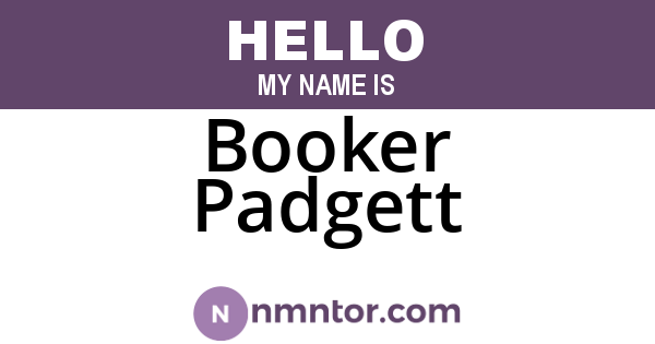 Booker Padgett