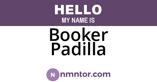 Booker Padilla