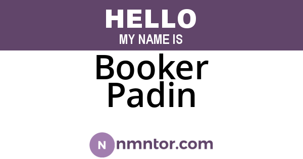Booker Padin