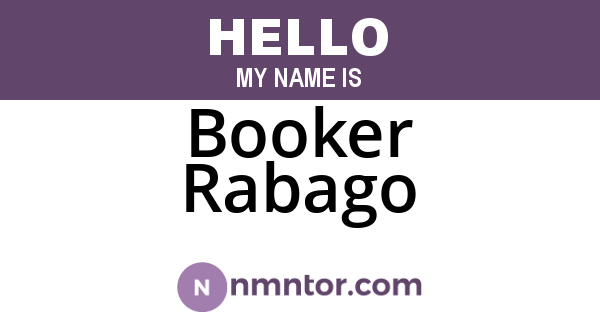 Booker Rabago