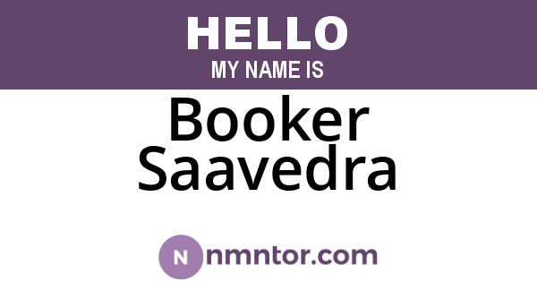 Booker Saavedra