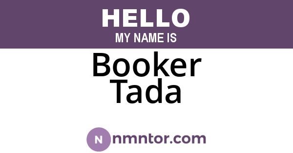 Booker Tada