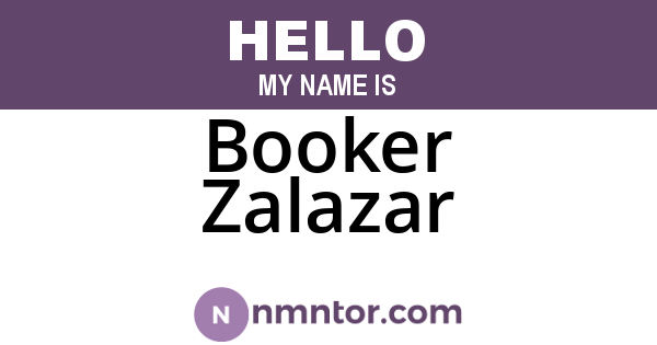 Booker Zalazar
