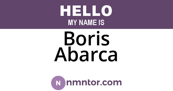 Boris Abarca
