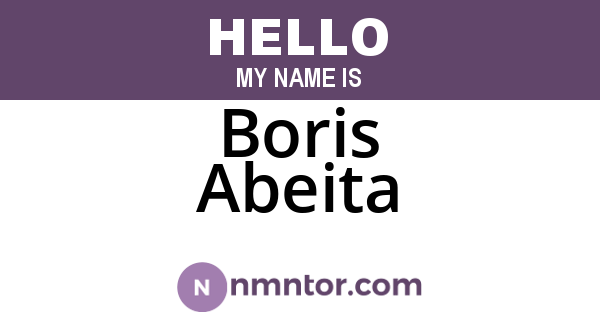 Boris Abeita