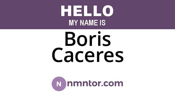 Boris Caceres