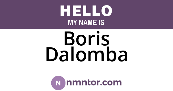 Boris Dalomba