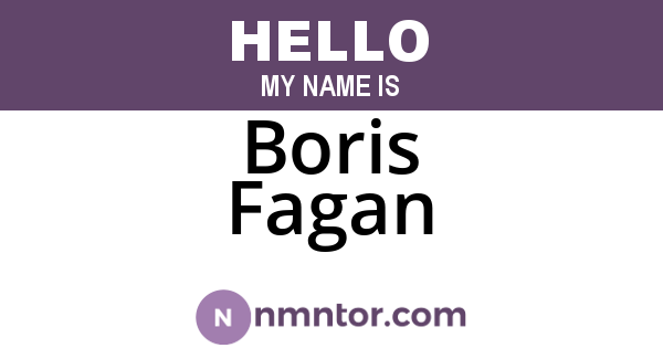 Boris Fagan