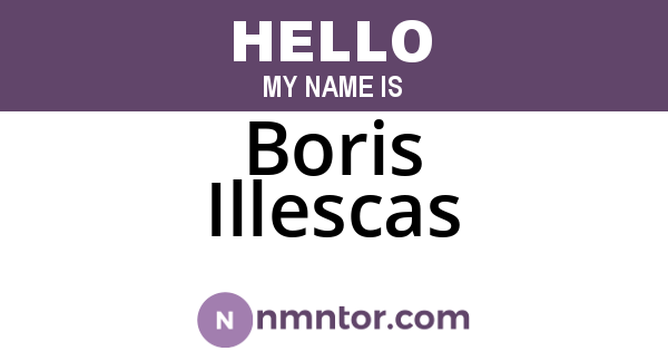 Boris Illescas