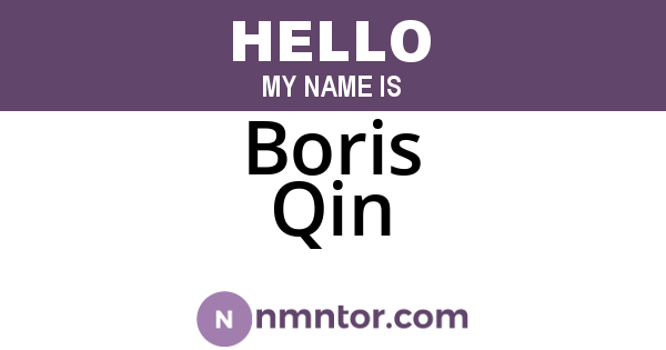 Boris Qin