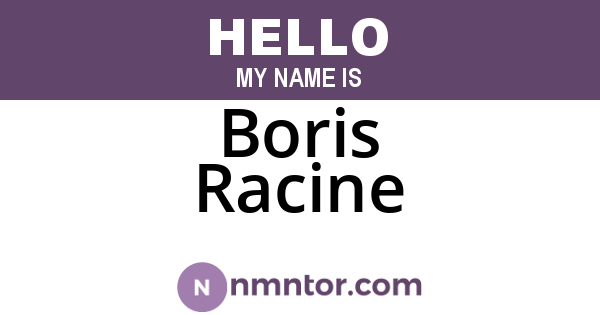 Boris Racine