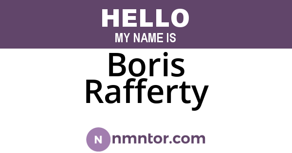 Boris Rafferty