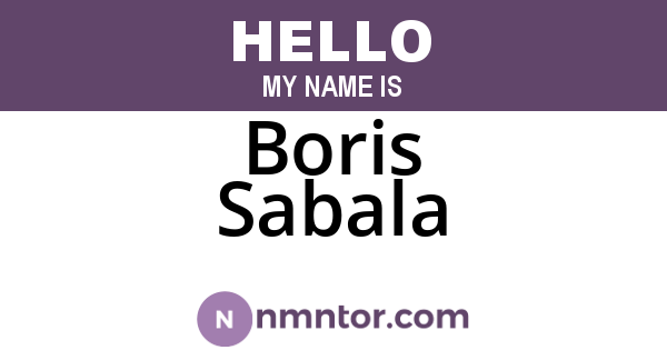 Boris Sabala