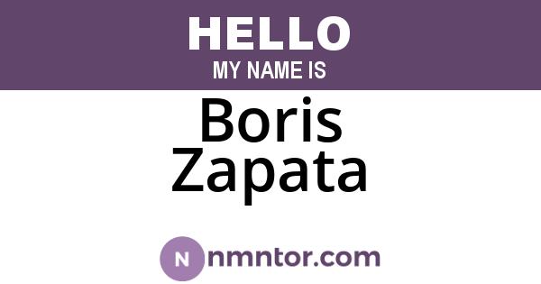 Boris Zapata