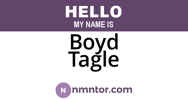 Boyd Tagle