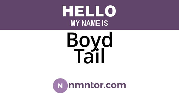 Boyd Tail