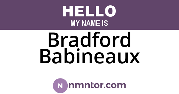 Bradford Babineaux