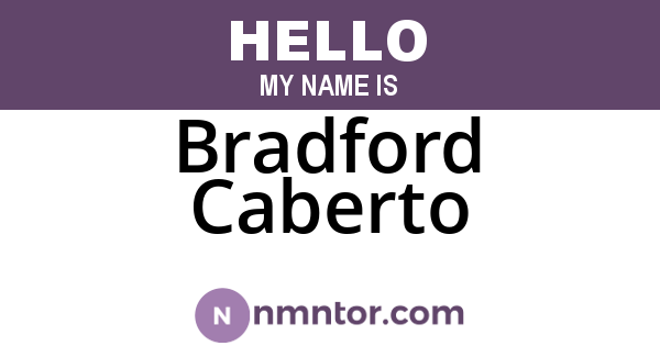 Bradford Caberto