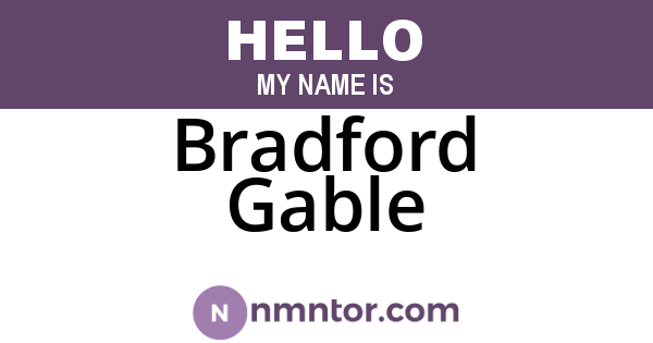 Bradford Gable