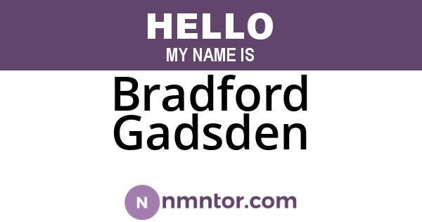 Bradford Gadsden