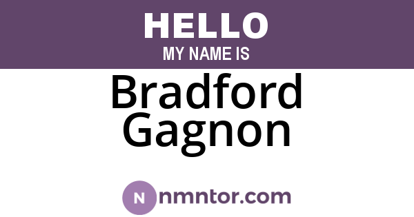 Bradford Gagnon