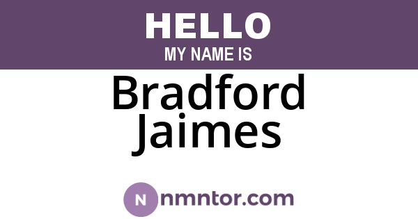 Bradford Jaimes