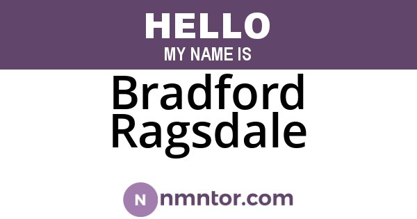 Bradford Ragsdale