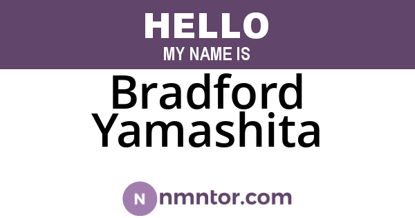 Bradford Yamashita