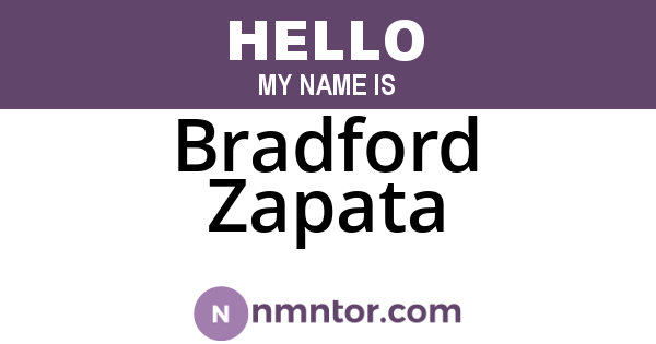 Bradford Zapata