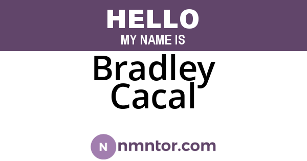 Bradley Cacal