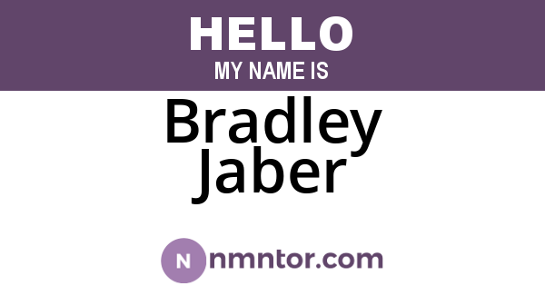 Bradley Jaber
