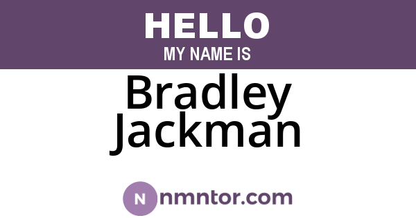 Bradley Jackman