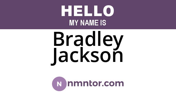 Bradley Jackson