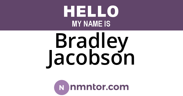 Bradley Jacobson