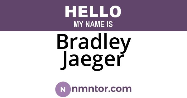 Bradley Jaeger