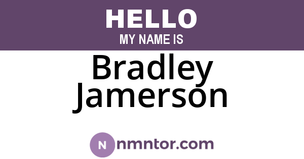 Bradley Jamerson