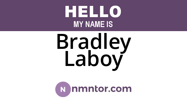 Bradley Laboy