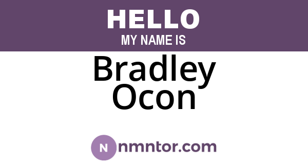 Bradley Ocon