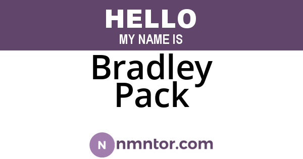 Bradley Pack