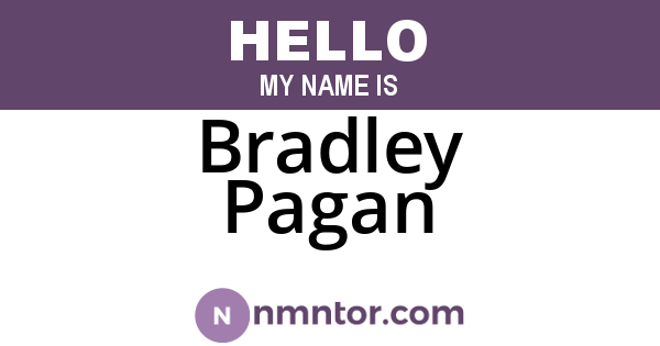 Bradley Pagan