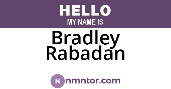 Bradley Rabadan