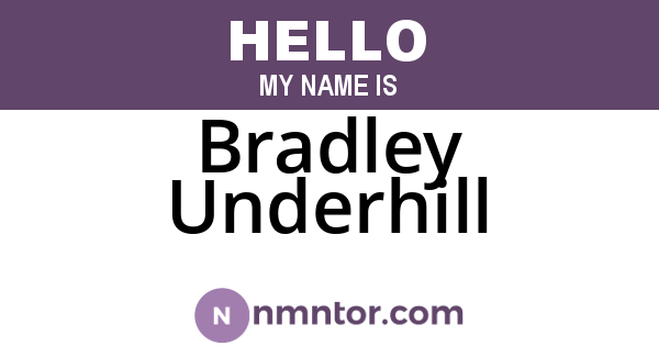 Bradley Underhill