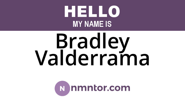 Bradley Valderrama